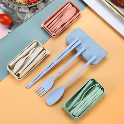 4Pcs Travel Utensil Set